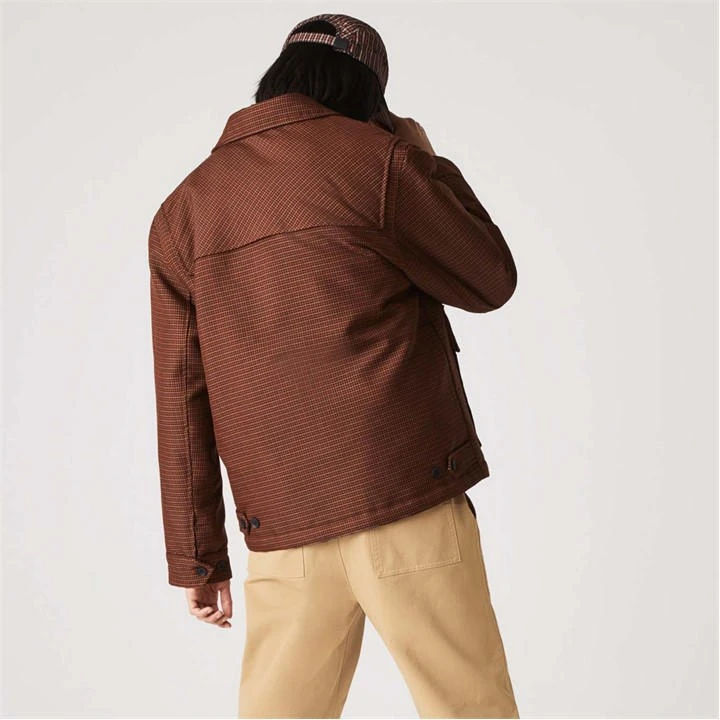 Lacoste Houndstooth Wool Blend Buttoned Jacket 4 Lacoste Houndstooth Wool Blend Buttoned Jacket - Image 2