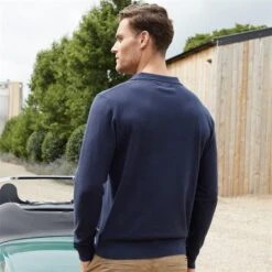 Threadbare Trophy Neck Knitted Long Sleeve Polo Jumper -FRASERS Shop 29891618 l a1