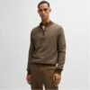 Boss H-Eltorino Quarter-Zip Sweater -FRASERS Shop 30020815 l