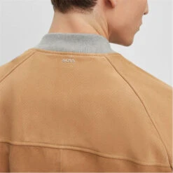 Boss Merforate Leather Jacket -FRASERS Shop 30210304 l a2