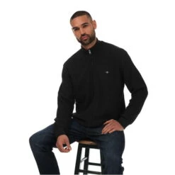 Gant Textured Cotton Zipped Cardigan -FRASERS Shop 30563902 l a3