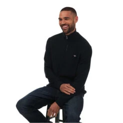 Gant Textured Cotton Half-Zip Jumper -FRASERS Shop 30565718 l a3