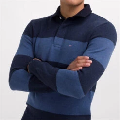 Eden Park Navy Blue Polo Collar Jumper -FRASERS Shop 30845699 l a3