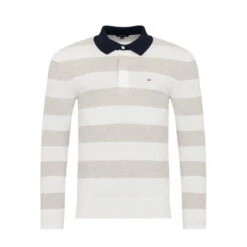Eden Park White Striped Jumper