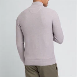 Eden Park Grey Seed Stitch Zipped Cardigan -FRASERS Shop 30957102 l a3