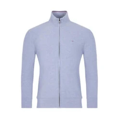 Eden Park Grey Seed Stitch Zipped Cardigan -FRASERS Shop 30957118 l