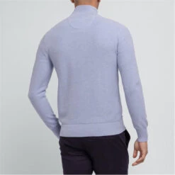 Eden Park Grey Seed Stitch Zipped Cardigan -FRASERS Shop 30957118 l a3