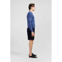 Eden Park Blue Striped Jumper In Combination Knit -FRASERS Shop 30962218 l a2