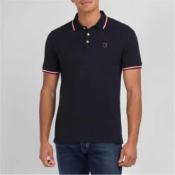 Eden Park Navy Blue Short-sleeved Polo Shirt -FRASERS Shop 30992918 l a1