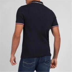 Eden Park Navy Blue Short-sleeved Polo Shirt -FRASERS Shop 30992918 l a3