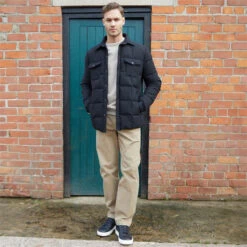 Threadbare Lightweight Collared Quilted Jacket -FRASERS Shop 31126803 l a2