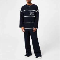 Palm Angels Monogram Striped Sweatshirt -FRASERS Shop 31136818 l a3