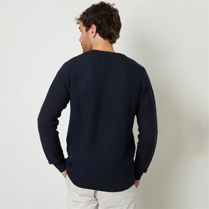 Threadbare Crochet Knit Crew Neck Jumper 4 Threadbare Crochet Knit Crew Neck Jumper - Image 2