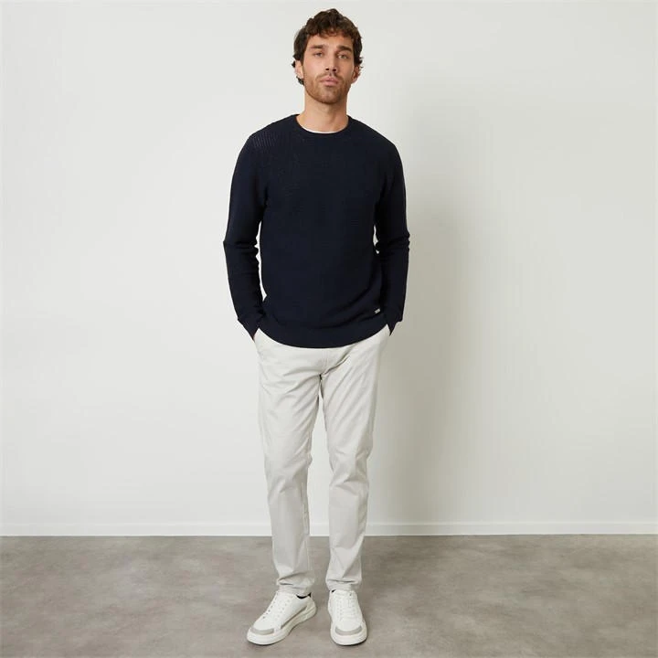 Threadbare Crochet Knit Crew Neck Jumper 5 Threadbare Crochet Knit Crew Neck Jumper - Image 3