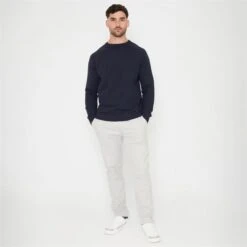 Threadbare Textured Stripe Knitted Crew Neck Jumper -FRASERS Shop 31524518 l a2