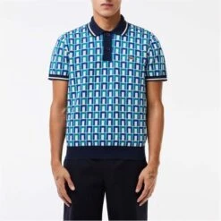 Lacoste Graphic Motif Cotton Polo Sweater