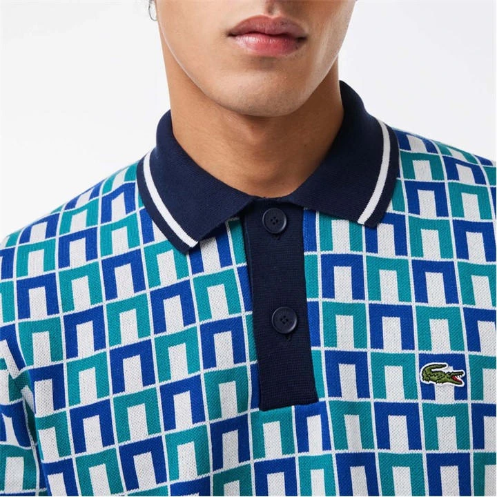 Lacoste Graphic Motif Cotton Polo Sweater 5 Lacoste Graphic Motif Cotton Polo Sweater - Image 3