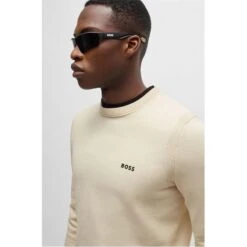 Boss Logo Print Regular-Fit Sweater -FRASERS Shop 31910401 l a3