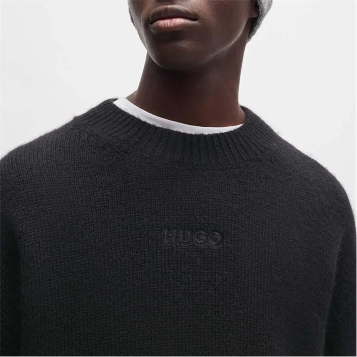Hugo Seese Logo Detail Oversized Sweater 6 Hugo Seese Logo Detail Oversized Sweater - Image 4