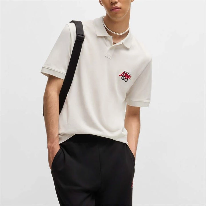 Hugo Double Logo Polo Shirt 4 Hugo Double Logo Polo Shirt - Image 2