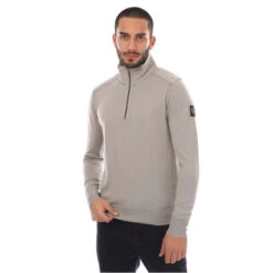 BELSTAFF Merino Wool Kilmington Quarter Zip Jumper