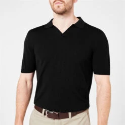 Arden Navy Knit Polo -FRASERS Shop 32516118 l a3