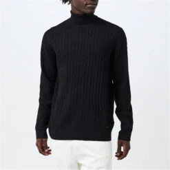 Threadbare Roll Neck Jumper Mens -FRASERS Shop 32747903 l a2