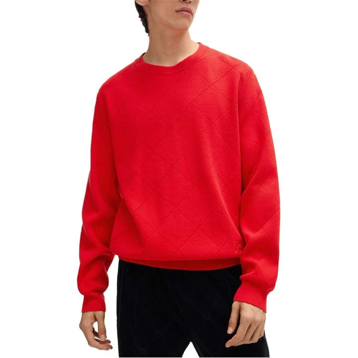 Hugo Symond Knitted Square Pattern Sweater 4 Hugo Symond Knitted Square Pattern Sweater - Image 2