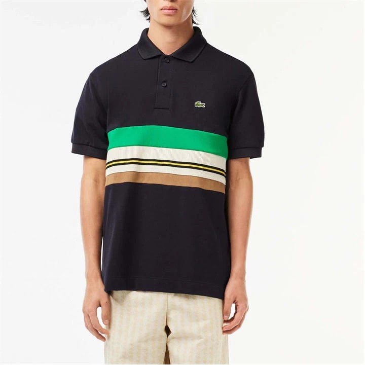 Lacoste French Made Contrast Stripe Polo Shirt 3 Lacoste French Made Contrast Stripe Polo Shirt
