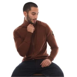 BELSTAFF Merino Wool Kebly Zip Cardigan -FRASERS Shop 32795605 l a3