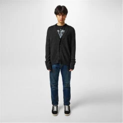 Palm Angels Logo Cardigan -FRASERS Shop 33435302 l a3