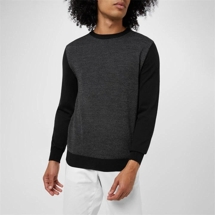 Canali Two Tone Knit Jumper 6 Canali Two Tone Knit Jumper - Image 4