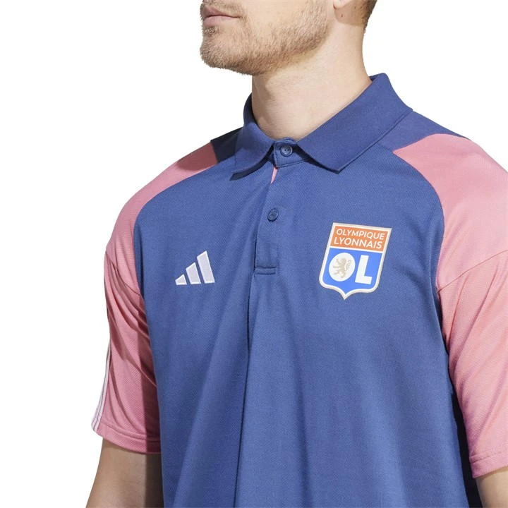ADIDAS Olympique Lyonnais Tiro 23 Training Polo Shirt Adults 7 ADIDAS Olympique Lyonnais Tiro 23 Training Polo Shirt Adults - Image 5