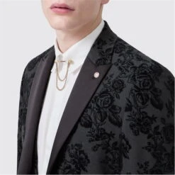 Fleet Skinny Fit Flocked Jacket