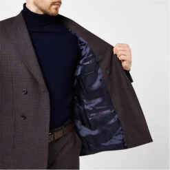 Torbay Slim Fit Burgundy Check Suit Jacket -FRASERS Shop 52082908 l a4