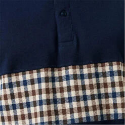 Aquascutum Check Stripe Polo Shirt -FRASERS Shop 54020718 l a4