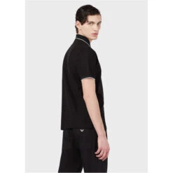 Emporio Armani All-Over Eagle Logo Polo Shirt -FRASERS Shop 54247703 l a2