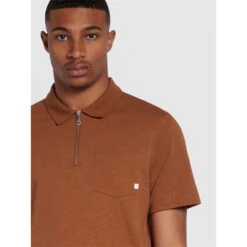 Farah Chancery Zip Polo Shirt -FRASERS Shop 54686405 l a3