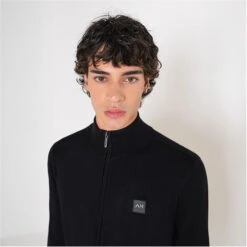 Antony Morato SWEATER SLIM FIT IN VISCOSA BLEND YARN WITH METAL LOGO RUBBER PATCH -FRASERS Shop 54800103 l a4