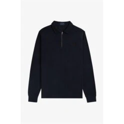 Fred Perry Waffle Quarter Zip Polo -FRASERS Shop 54833318 l a2