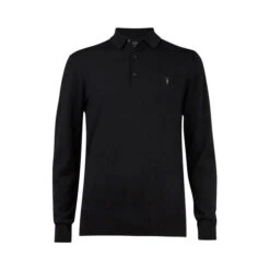 AllSaints Mode Long Sleeve Polo Shirt