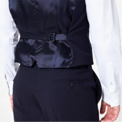 Kilburn Navy Slim Fit Waistcoat - Italian Fabric -FRASERS Shop 56054018 l a4