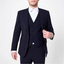 Kilburn Navy Slim Fit Waistcoat - Italian Fabric -FRASERS Shop 56054018 l a6