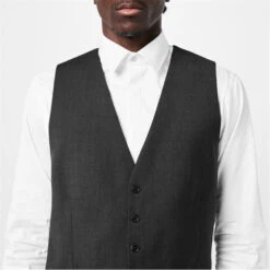 Kilburn Charcoal Slim Fit Waistcoat - Italian Fabric -FRASERS Shop 56060302 l a4