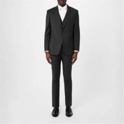 Kilburn Charcoal Slim Fit Waistcoat - Italian Fabric -FRASERS Shop 56060302 l a6