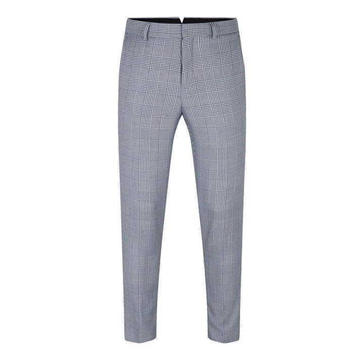 Exeter Slim Fit Grey Check Suit Trousers 3 Exeter Slim Fit Grey Check Suit Trousers