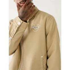 True Religion Super T Twill Bomber Jacket Mens 8 True Religion Super T Twill Bomber Jacket Mens -FRASERS Shop 60217404 l a2