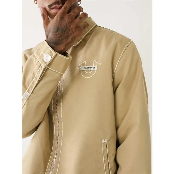 True Religion Super T Twill Bomber Jacket Mens 5 True Religion Super T Twill Bomber Jacket Mens - Image 3