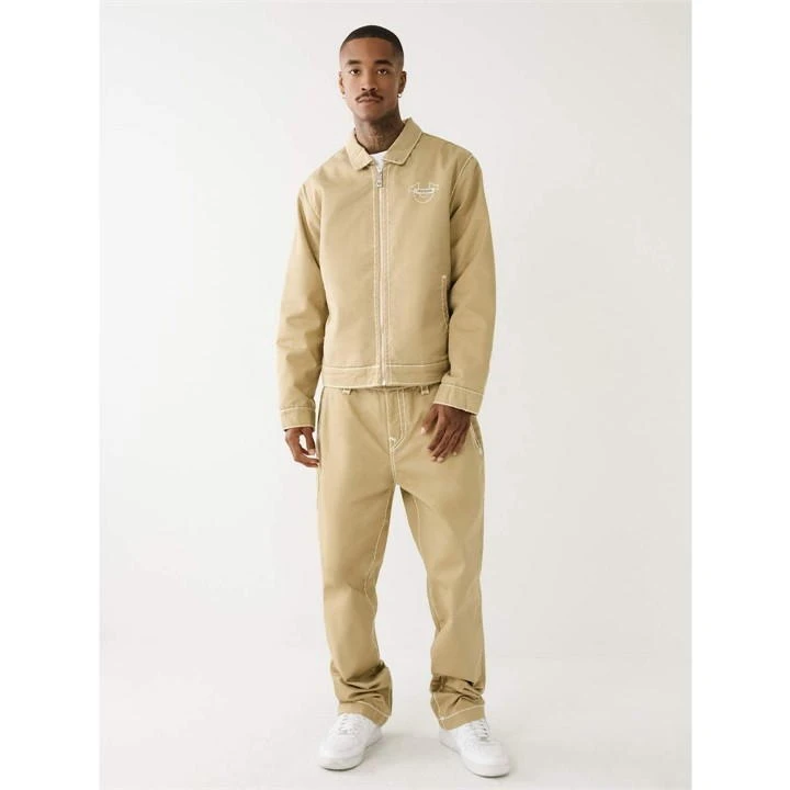 True Religion Super T Twill Bomber Jacket Mens 6 True Religion Super T Twill Bomber Jacket Mens - Image 4