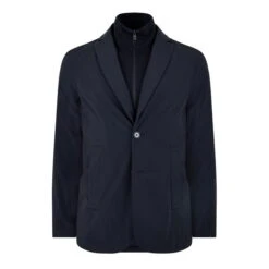 Emporio Armani Giacca Removable Hoodie Front Pockets Blazer